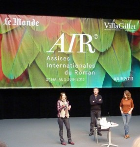 Isabelle Vio (Villa Gillet), Christophe Monnet (laclasse.com), Maylis de Kerangal